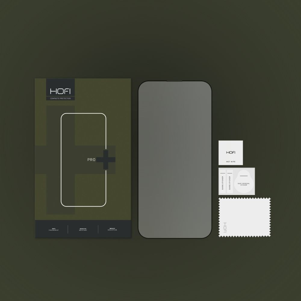 Hofi Premium Pro+ Tempered Glass - Fullface Αντιχαρακτικό Γυαλί Οθόνης - Apple iPhone 14 Pro - Black (9589046924873)