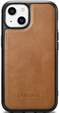 iCarer Oil Wax Leather Cover - Δερμάτινη Θήκη με TPU Bumper - Apple iPhone 14 Plus - Camel Tan (WMI14220719-TN)