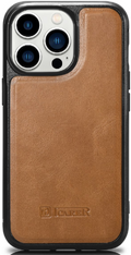 iCarer Oil Wax Leather Cover - Δερμάτινη Θήκη με TPU Bumper - Apple iPhone 14 Pro - Camel Tan (WMI14220718-TN)