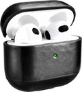 iCarer Vintage Δερμάτινη Θήκη για Apple AirPods 3rd Gen - Black (IAP056-BK)