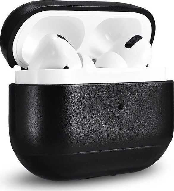 iCarer Vintage Δερμάτινη Θήκη για Apple AirPods Pro 1st Gen - Black (IAP045-BK)
