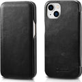 iCarer Vintage Series Curved Edge - Δερμάτινη Θήκη Apple iPhone 13 - Black (RIX1302-BK)