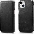 iCarer Vintage Series Curved Edge - Δερμάτινη Θήκη Apple iPhone 13 mini - Black (RIX1301-BK)