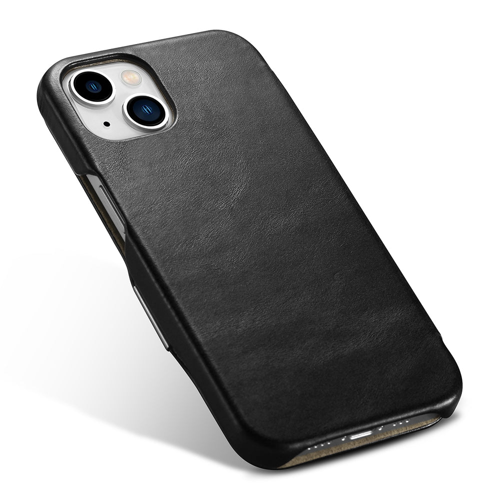 iCarer Vintage Series Side-Open Δερμάτινη Θήκη Apple iPhone 13 mini - Black (RIX1305-BK)