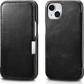 iCarer Vintage Series Side-Open Δερμάτινη Θήκη Apple iPhone 13 mini - Black (RIX1305-BK)