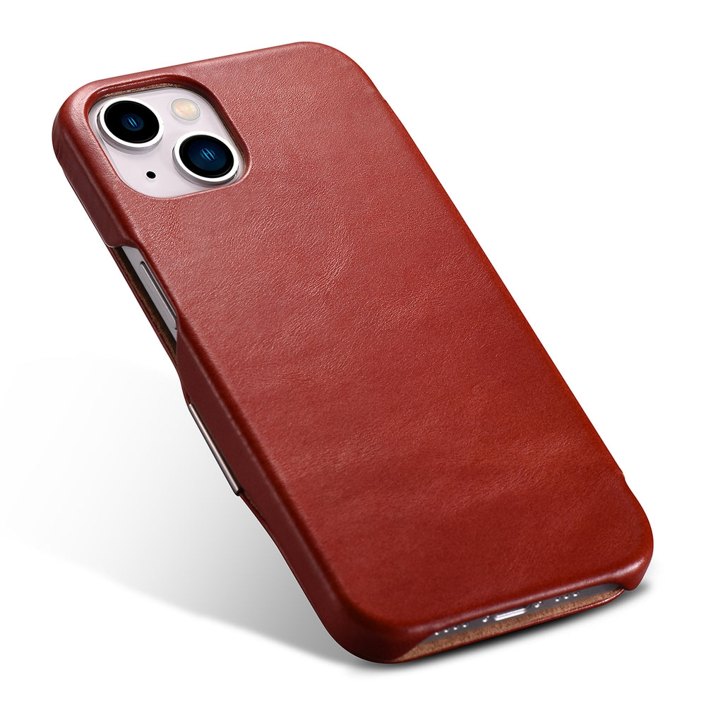 iCarer Vintage Series Side-Open Δερμάτινη Θήκη Apple iPhone 13 mini - Red (RIX1305-RD)