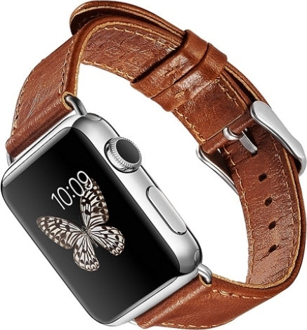 iCarer Watch Band - Δερμάτινο Λουράκι Apple Watch SE/11/10/9/8/7/6/5/4 (42/41/40mm) - Brown (RIW103)