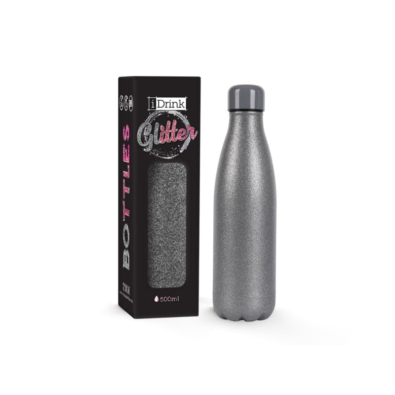 ΠΑΓΟΥΡΙ i DRINK THERM BOTTLE 500ml GLITTER SILVER