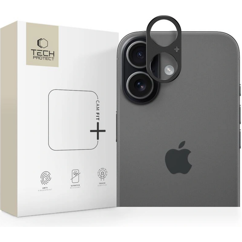 Κάλυμμα Κάμερας iPhone 17 Tech-Protect Camalloy Fit+ Προστατευτικό Μεταλλικό - Black (5906302319114)
