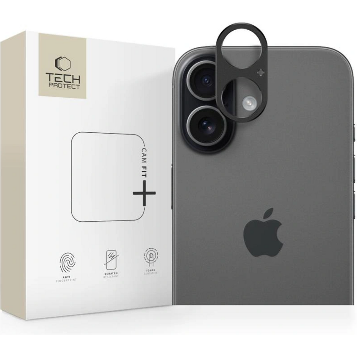 Κάλυμμα Κάμερας iPhone 17 Tech-Protect Camalloy Fit+ Προστατευτικό Μεταλλικό - Black (5906302319114)