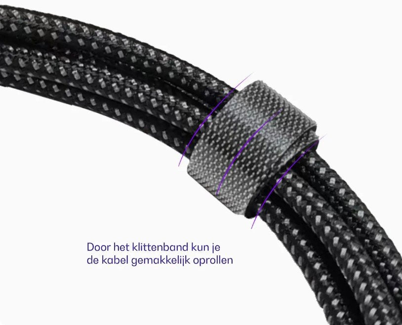 Καλώδιο Buddi Flex Extension Cable Επέκτασης Type-C (Male) σε Type-C (Female) 60W 300cm 5 Έτη Εγγύηση - Black (8719246459399)