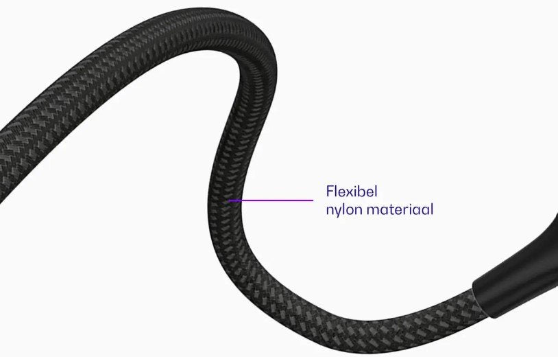 Καλώδιο Buddi Flex Extension Cable Επέκτασης Type-C (Male) σε Type-C (Female) 60W 450cm 5 Έτη Εγγύηση - Black (8719246459184)
