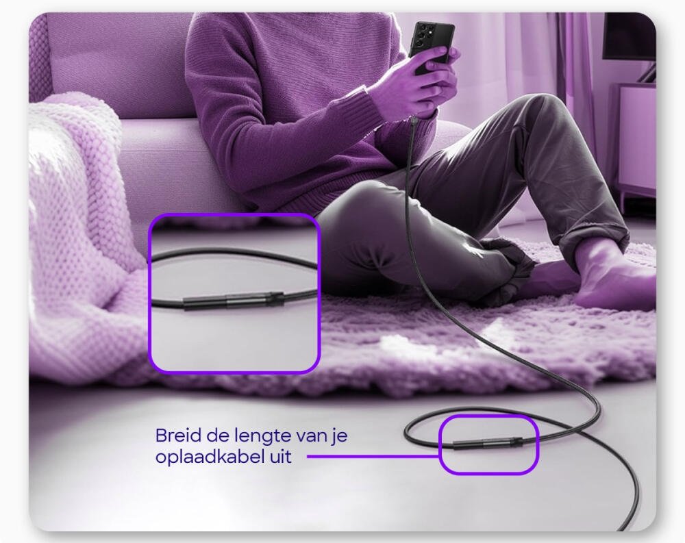 Καλώδιο Buddi Flex Extension Cable Επέκτασης USB-A (Male) σε USB-A (Female) 15W 300cm 5 Έτη Εγγύηση - Black (8719246459535)