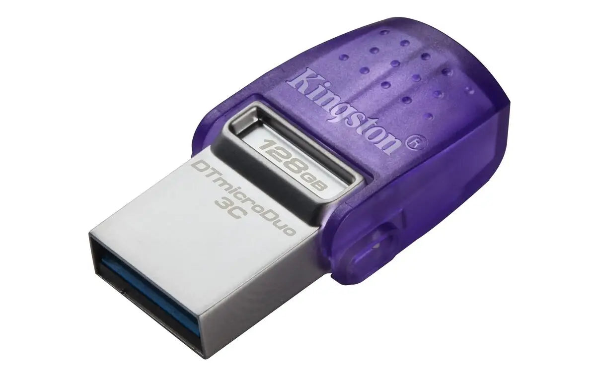 Kingston DataTraveler MicroDuo 3C 128GB USB 3.1 Stick με σύνδεση USB-A & USB-C Μωβ