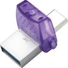 Kingston DataTraveler MicroDuo 3C 128GB USB 3.1 Stick με σύνδεση USB-A & USB-C Μωβ
