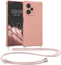 KWmobile Matte Θήκη Σιλικόνης με Λουράκι Λαιμού Xiaomi Redmi Note 12 Pro Plus - Mother Of Pearl (60720.154)