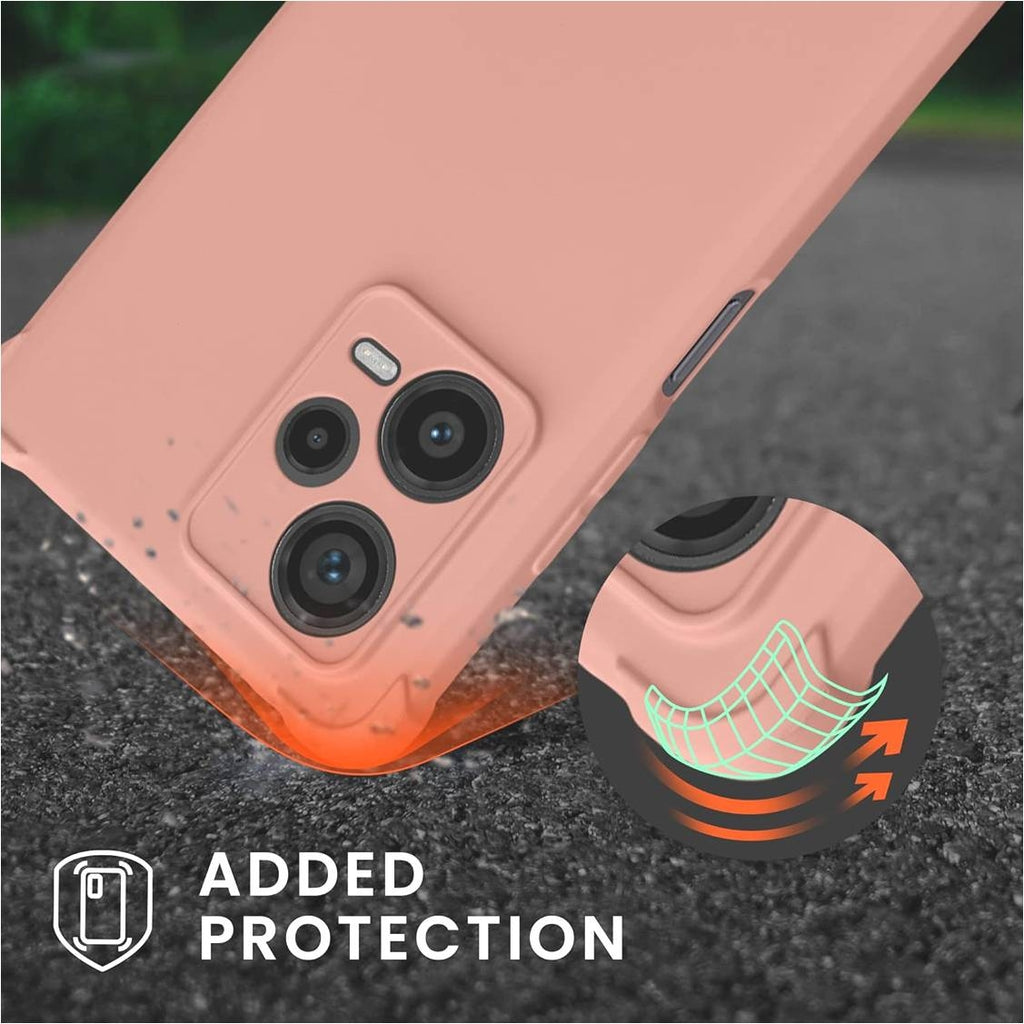 KWmobile Matte Θήκη Σιλικόνης με Λουράκι Λαιμού Xiaomi Redmi Note 12 Pro Plus - Mother Of Pearl (60720.154)