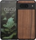 KWmobile Σκληρή Ξύλινη Θήκη με TPU Bumper - Google Pixel 8 - Walnut / Dark Brown (61871.18)