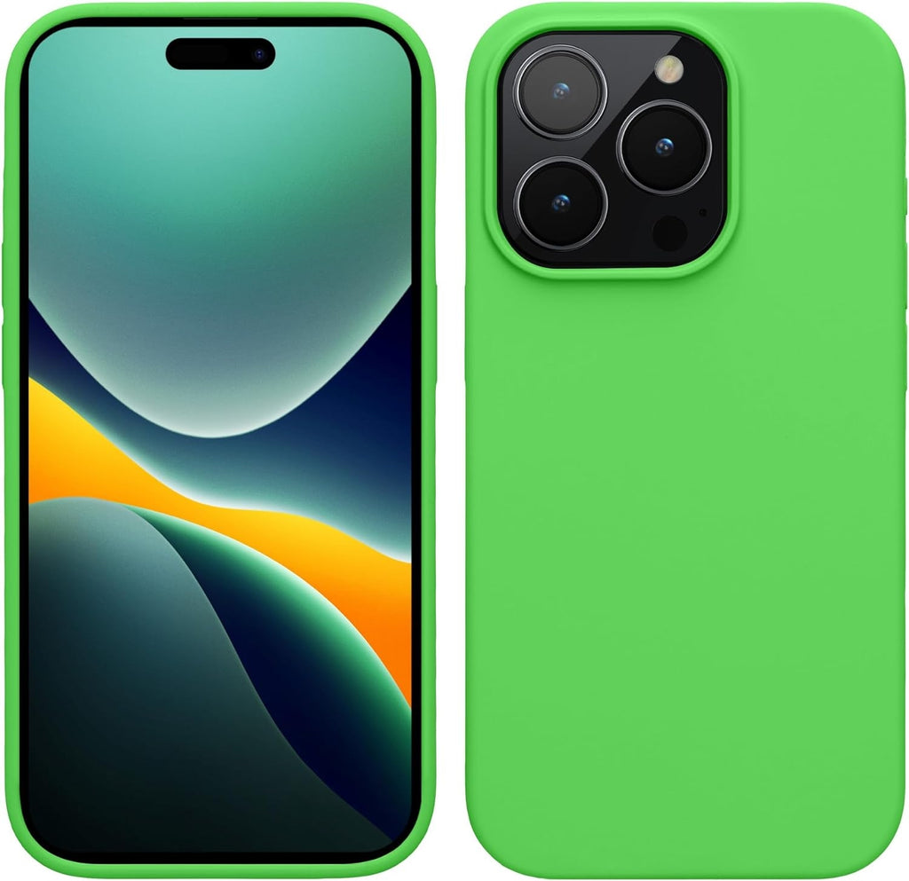 Θήκη Apple iPhone 15 Pro Max - KWmobile Soft Flexible Rubber Cover Σιλικόνης - Lime Green (61956.159)