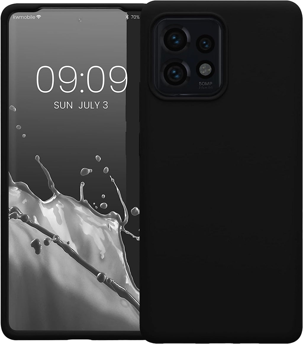 KWmobile Soft Flexible Rubber Cover - Θήκη Σιλικόνης Motorola Edge 40 Pro / Edge Plus 2023 - Black (61344.01)