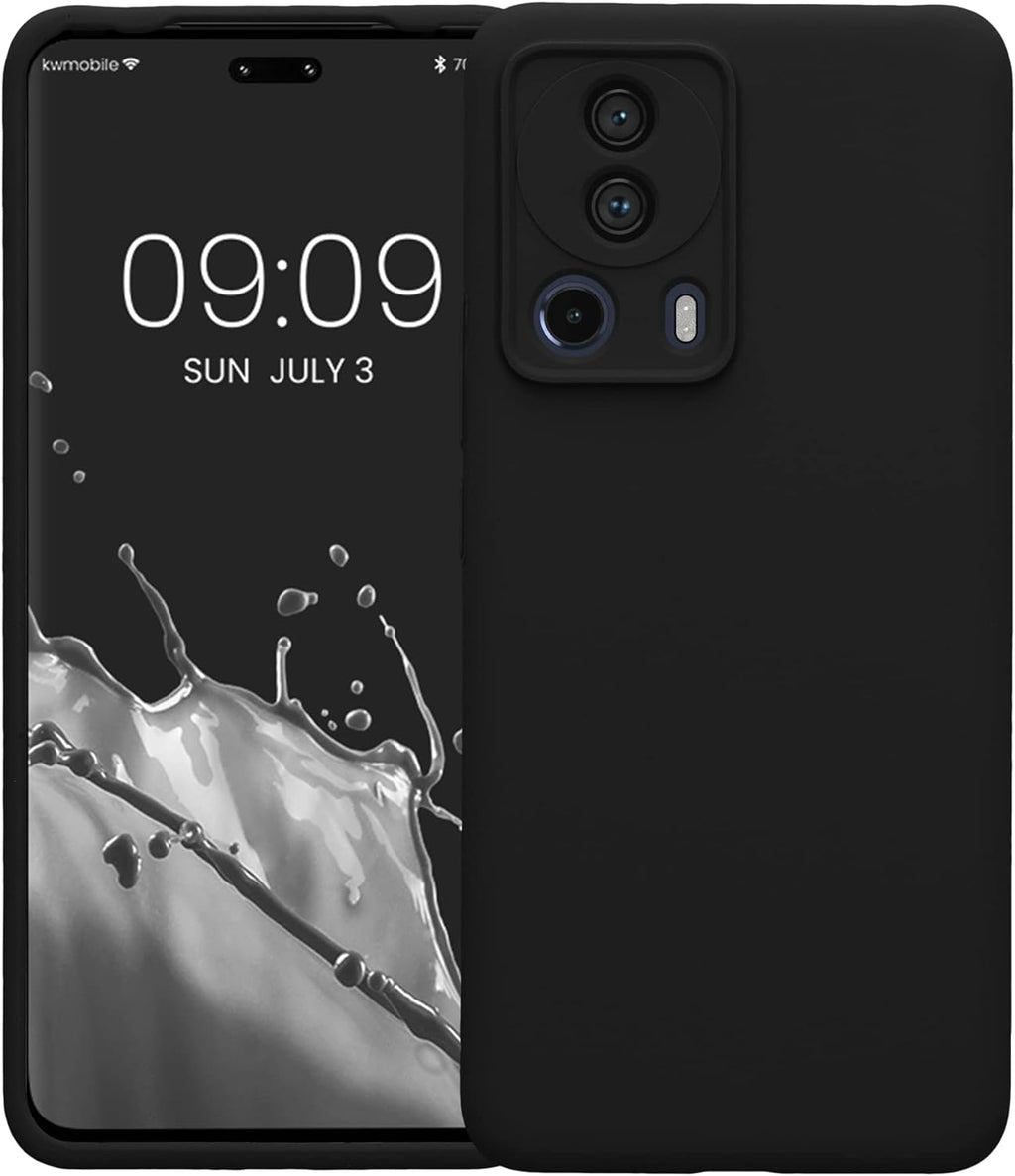 KWmobile Soft Flexible Rubber Cover - Θήκη Σιλικόνης Xiaomi 13 Lite με Πλαίσιο Κάμερας - Black (61166.01)
