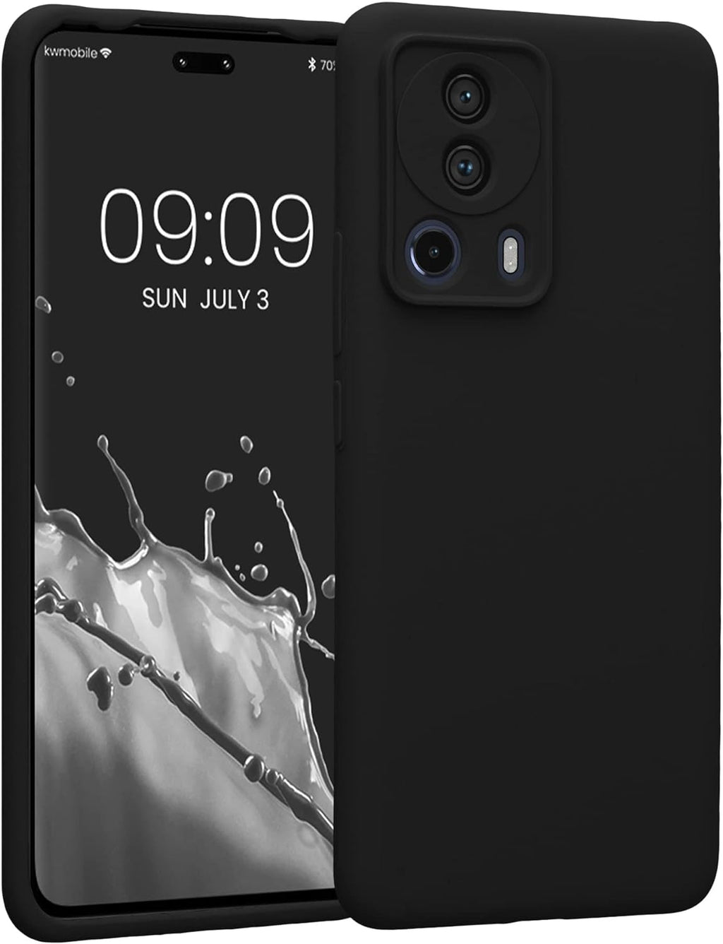 KWmobile Soft Flexible Rubber Cover - Θήκη Σιλικόνης Xiaomi 13 Lite με Πλαίσιο Κάμερας - Black (61166.01)