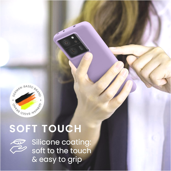 KWmobile Soft Flexible Rubber Cover - Θήκη Σιλικόνης Xiaomi 13T / 13T Pro - Lavender (KWM000020IT005C)
