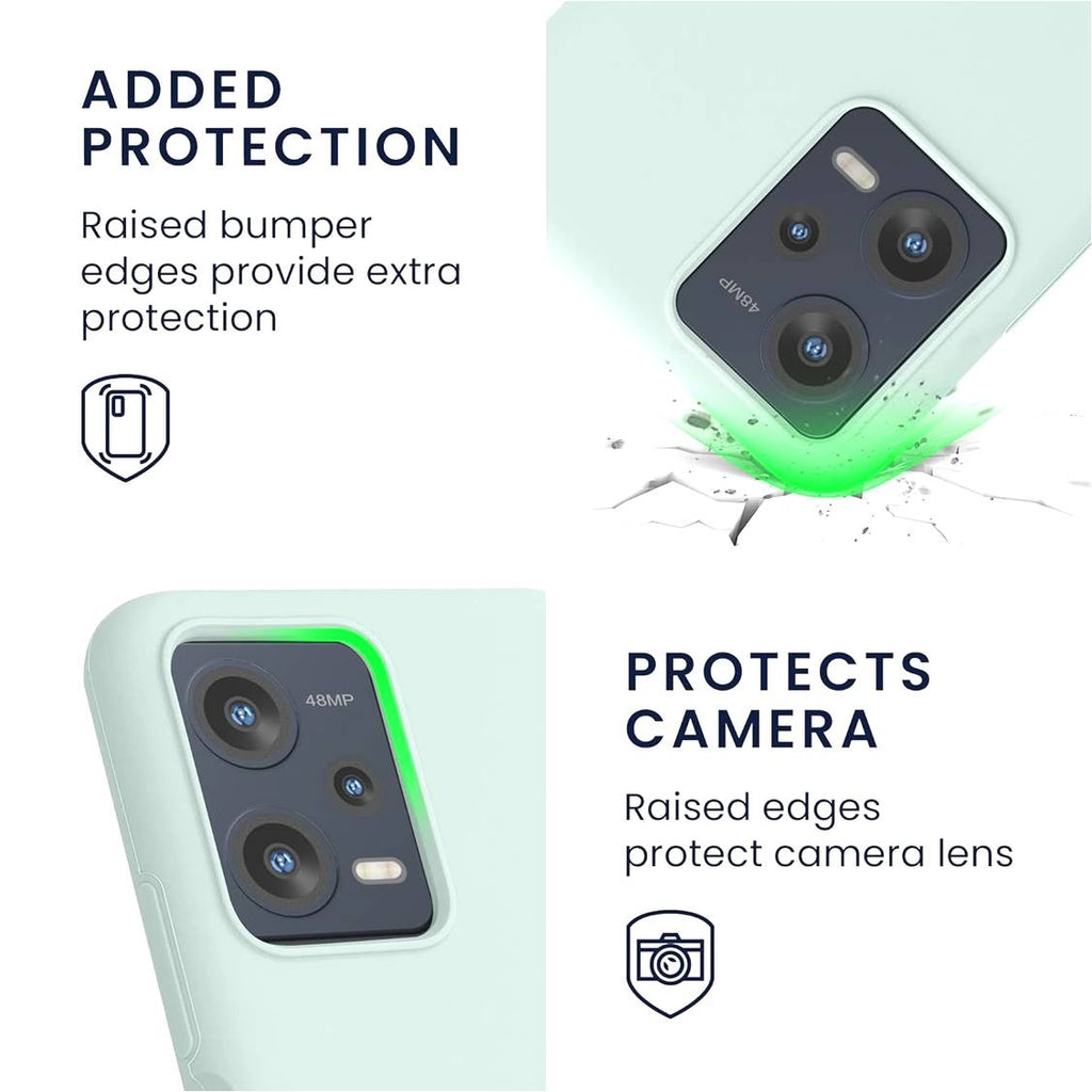 KWmobile Soft Flexible Rubber Cover - Θήκη Σιλικόνης Xiaomi Redmi Note 12 5G / Poco X5 - Cool Mint (60889.200)