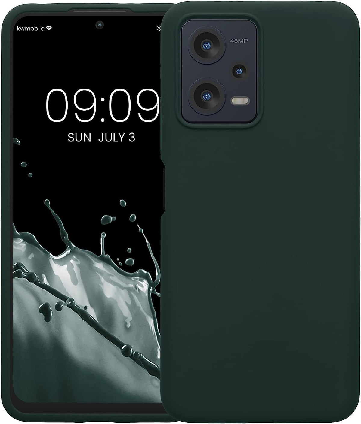 KWmobile Soft Flexible Rubber Cover - Θήκη Σιλικόνης Xiaomi Redmi Note 12 5G / Poco X5 - Moss Green (60889.169)