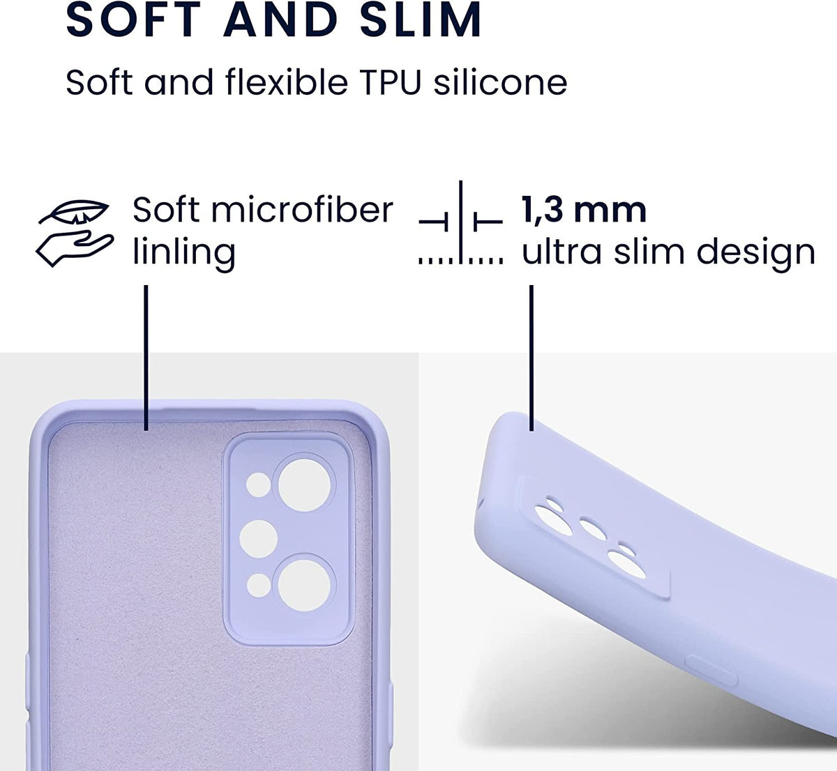 KWmobile Soft Slim Flexible Rubber Cover with Camera Protector - Θήκη Σιλικόνης Realme GT Neo 3T με Πλαίσιο Κάμερας - Light L