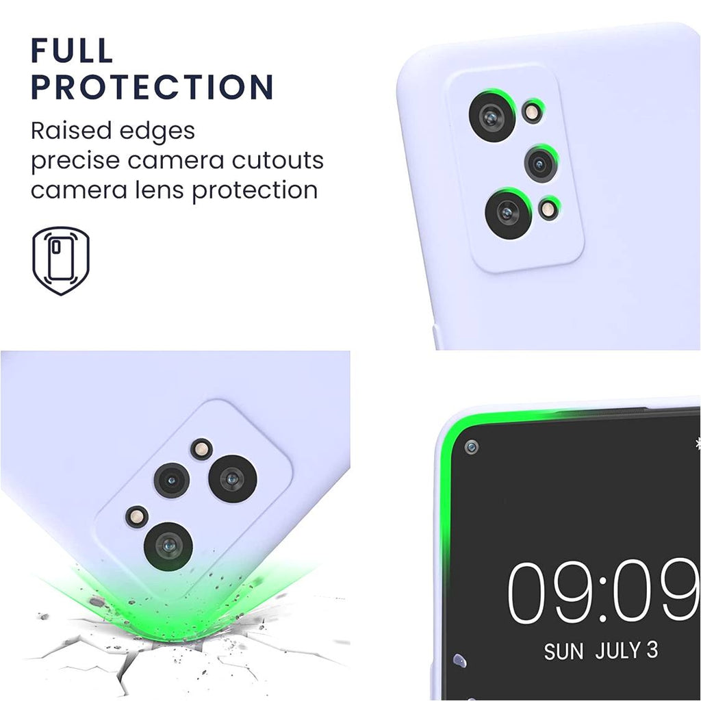 KWmobile Soft Slim Flexible Rubber Cover with Camera Protector - Θήκη Σιλικόνης Realme GT Neo 3T με Πλαίσιο Κάμερας - Light L