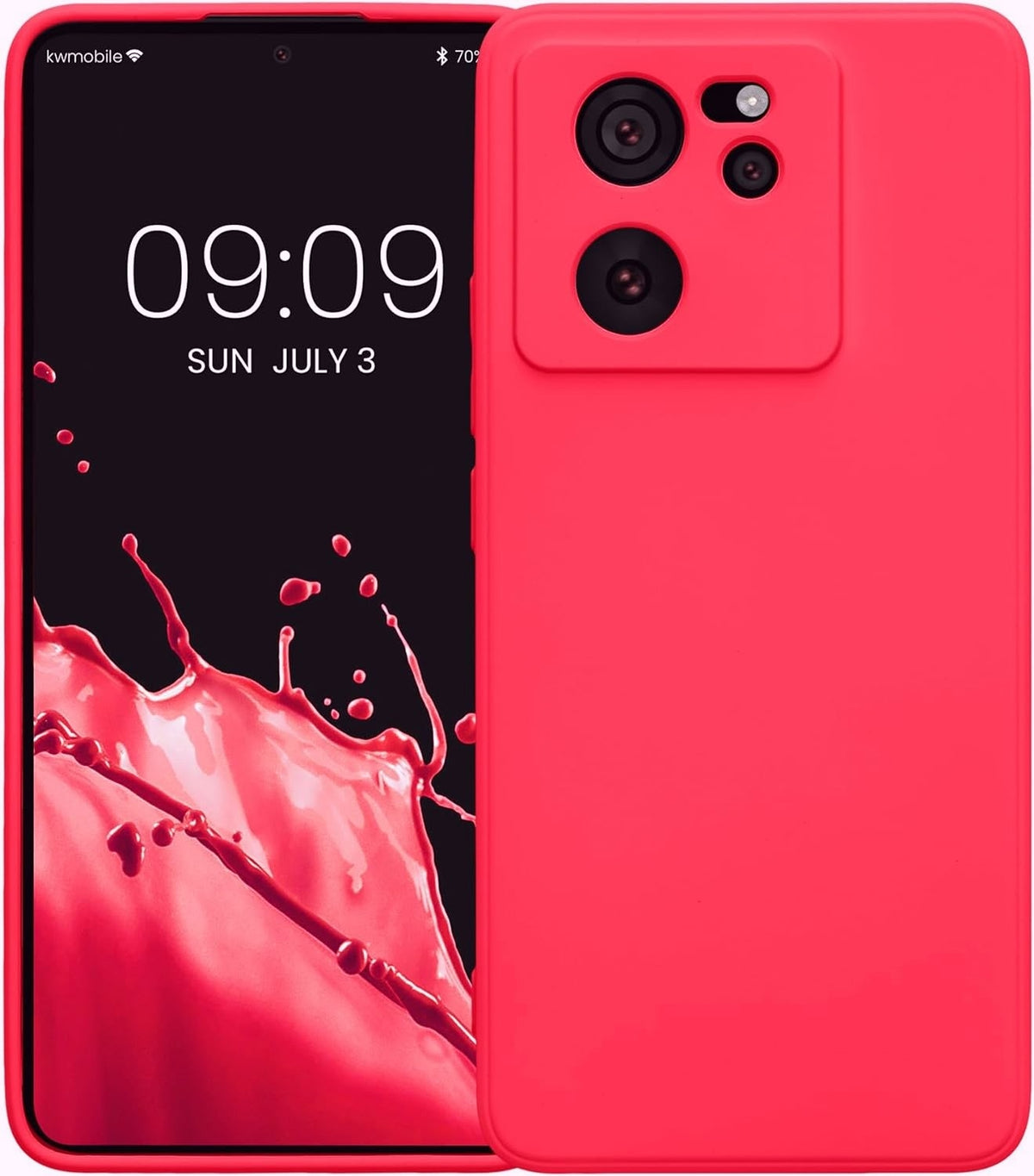 KWmobile Soft Slim Flexible Rubber Cover with Camera Protector - Θήκη Σιλικόνης Xiaomi 13T / 13T Pro με Πλαίσιο Κάμερας - Neo