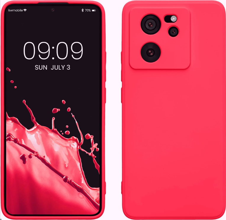KWmobile Soft Slim Flexible Rubber Cover with Camera Protector - Θήκη Σιλικόνης Xiaomi 13T / 13T Pro με Πλαίσιο Κάμερας - Neo