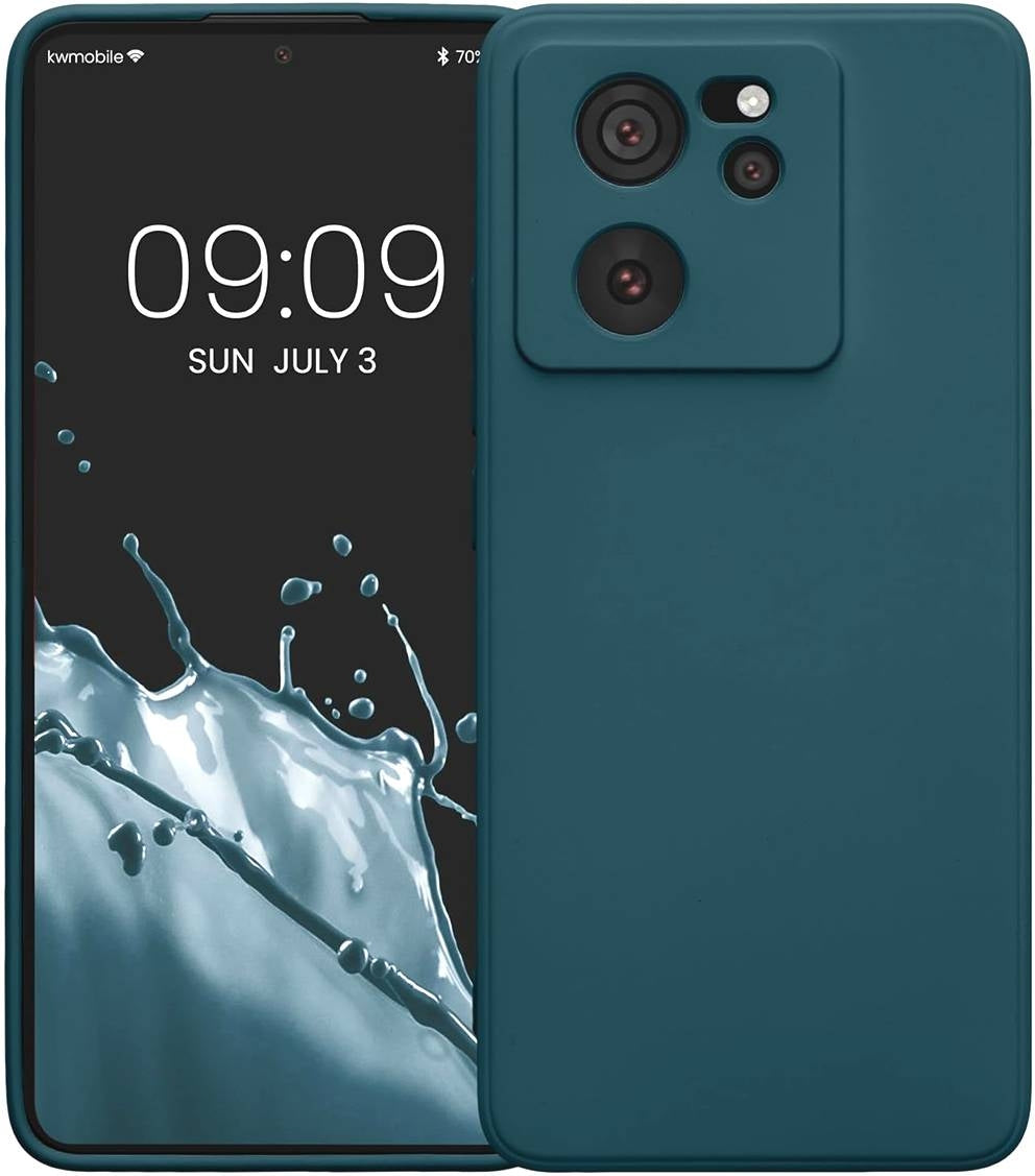 KWmobile Soft Slim Flexible Rubber Cover with Camera Protector - Θήκη Σιλικόνης Xiaomi 13T / 13T Pro με Πλαίσιο Κάμερας - Tea