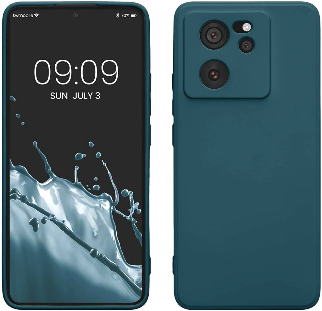 KWmobile Soft Slim Flexible Rubber Cover with Camera Protector - Θήκη Σιλικόνης Xiaomi 13T / 13T Pro με Πλαίσιο Κάμερας - Tea