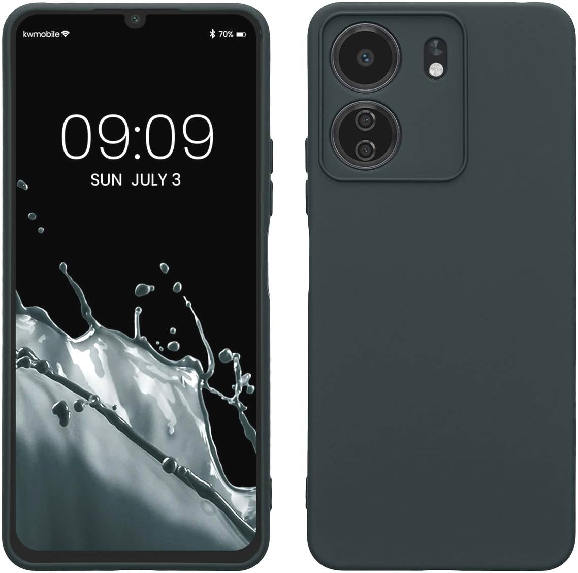 KWmobile Soft Slim Flexible Rubber Cover with Camera Protector - Θήκη Σιλικόνης Xiaomi Redmi 13C 4G / Poco C65 με Πλαίσιο Κάμ
