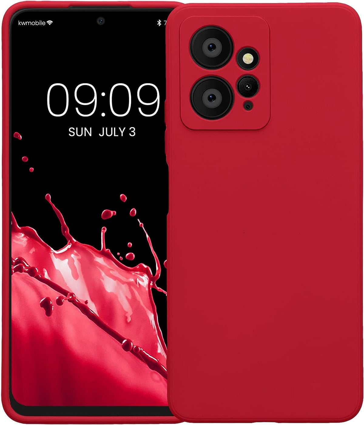 KWmobile Soft Slim Flexible Rubber Cover with Camera Protector - Θήκη Σιλικόνης Xiaomi Redmi Note 12 4G με Πλαίσιο Κάμερας - 