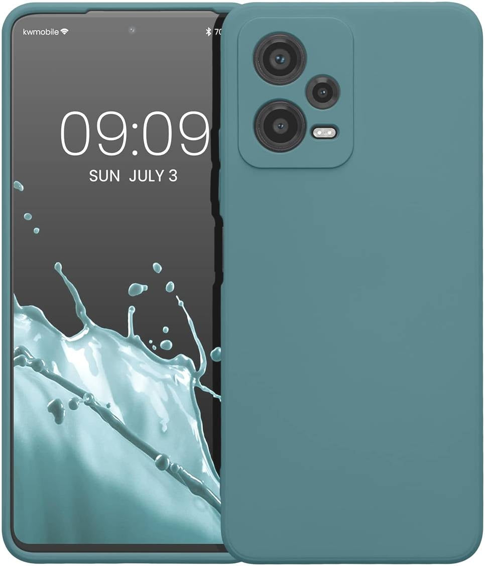 KWmobile Soft Slim Flexible Rubber Cover with Camera Protector - Θήκη Σιλικόνης Xiaomi Redmi Note 12 5G / Poco X5 με Πλαίσιο 