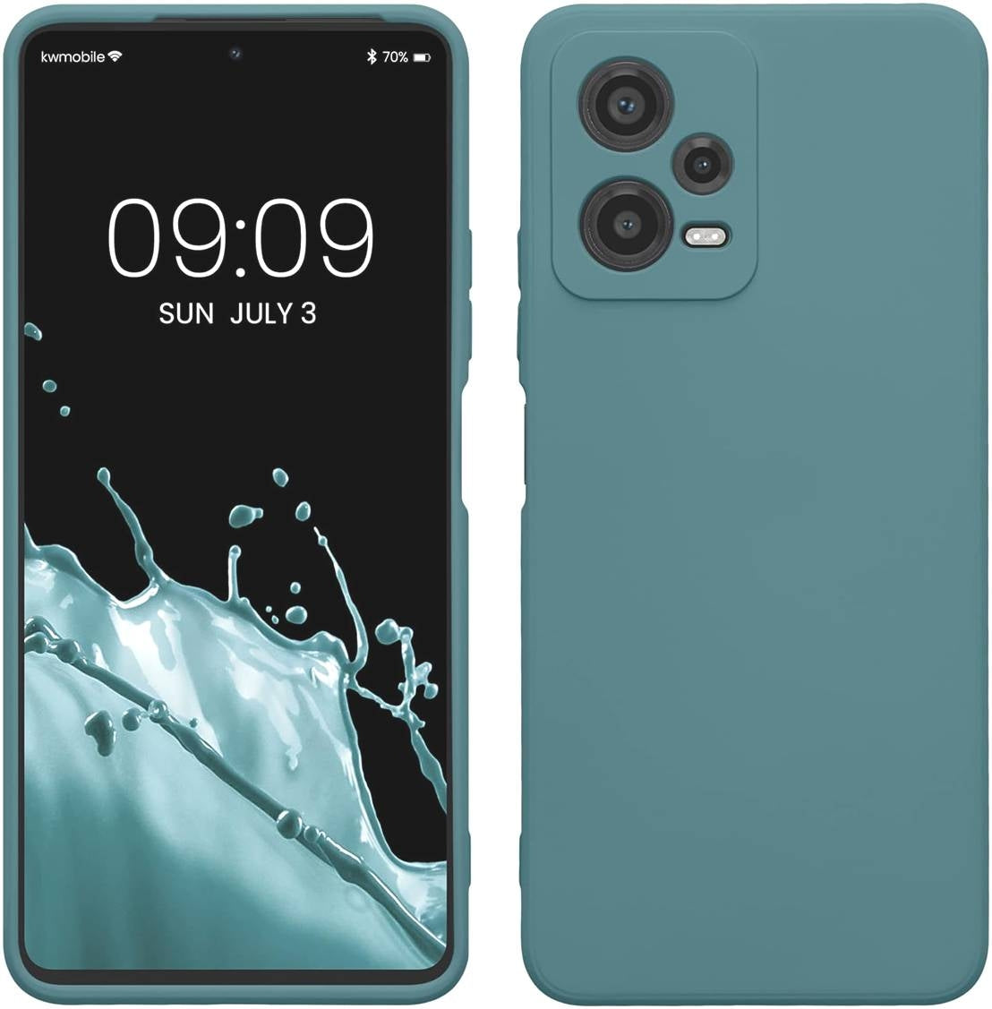 KWmobile Soft Slim Flexible Rubber Cover with Camera Protector - Θήκη Σιλικόνης Xiaomi Redmi Note 12 5G / Poco X5 με Πλαίσιο 