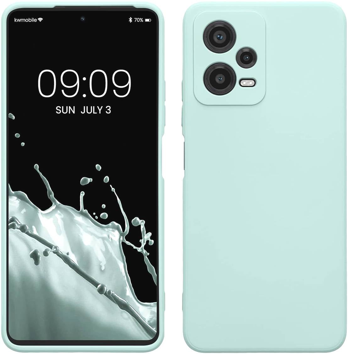 KWmobile Soft Slim Flexible Rubber Cover with Camera Protector - Θήκη Σιλικόνης Xiaomi Redmi Note 12 5G / Poco X5 με Πλαίσιο 