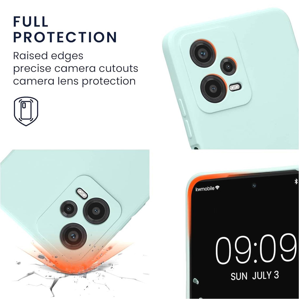 KWmobile Soft Slim Flexible Rubber Cover with Camera Protector - Θήκη Σιλικόνης Xiaomi Redmi Note 12 5G / Poco X5 με Πλαίσιο 