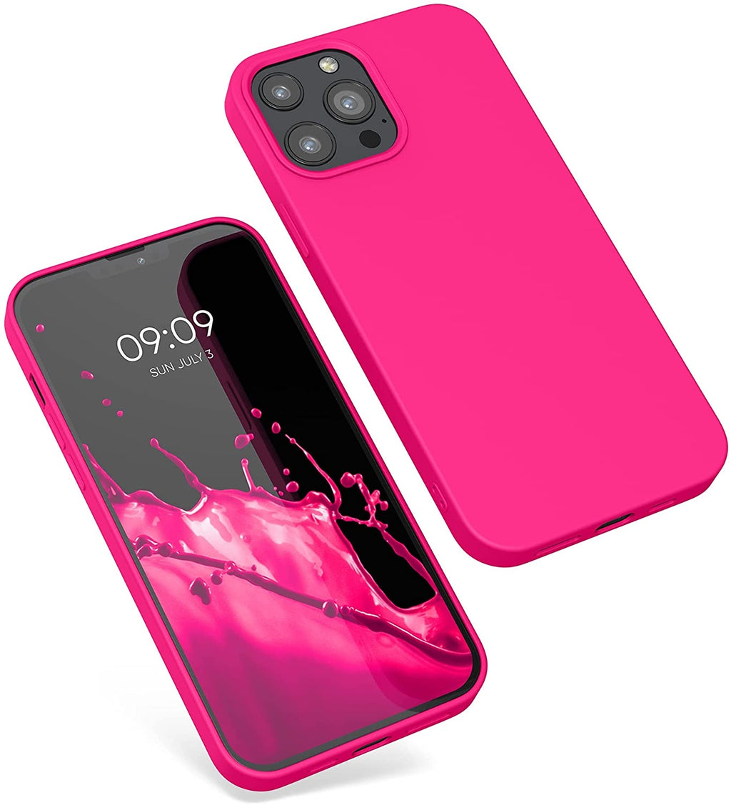 KWmobile Θήκη Σιλικόνης Apple iPhone 13 Pro Max - Soft Flexible Rubber Cover - Neon Pink (55975.77)