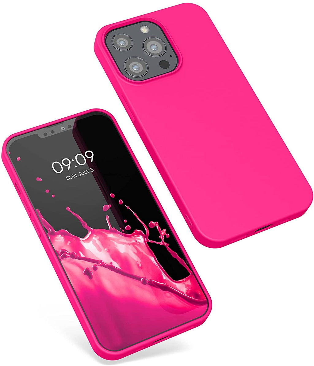 KWmobile Θήκη Σιλικόνης Apple iPhone 13 Pro - Soft Flexible Rubber Cover - Neon Pink (55962.77)