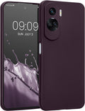 KWmobile Θήκη Σιλικόνης Honor 90 Lite με Πλαίσιο Κάμερας - Metallic Berry (61745.115)