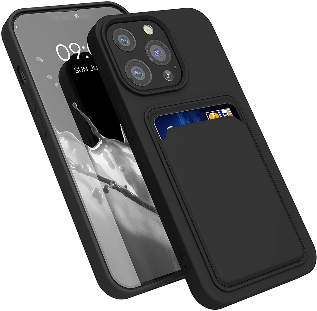 KWmobile Θήκη Σιλικόνης με Υποδοχή για Κάρτα - Apple iPhone 13 Pro - Black (55969.01)