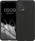 KWmobile Θήκη Σιλικόνης Xiaomi Redmi Note 12 5G / Poco X5 με Πλαίσιο Κάμερας - Black Matte (60887.47)