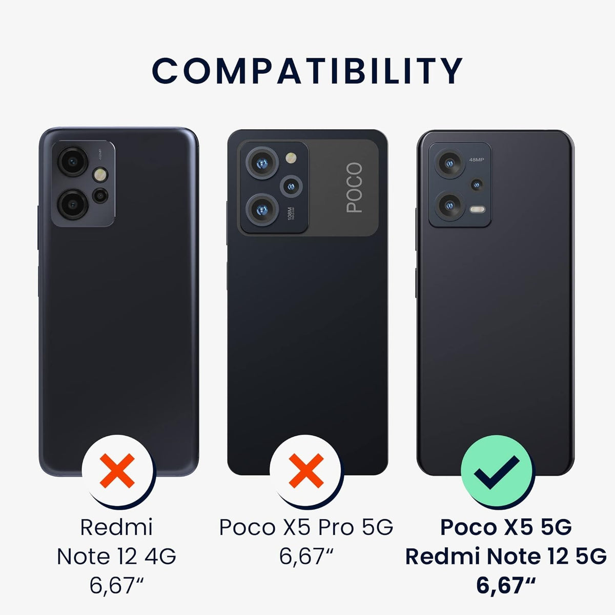 KWmobile Θήκη Σιλικόνης Xiaomi Redmi Note 12 5G / Poco X5 με Πλαίσιο Κάμερας - Teal Matte (60887.57)