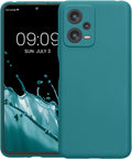 KWmobile Θήκη Σιλικόνης Xiaomi Redmi Note 12 5G / Poco X5 με Πλαίσιο Κάμερας - Teal Matte (60887.57)