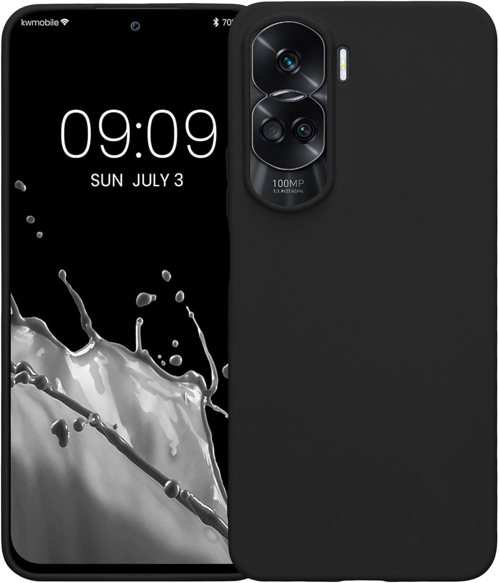 KWmobile Θήκη Σιλικόνης Honor 90 Lite - Black Matte (61744.47)