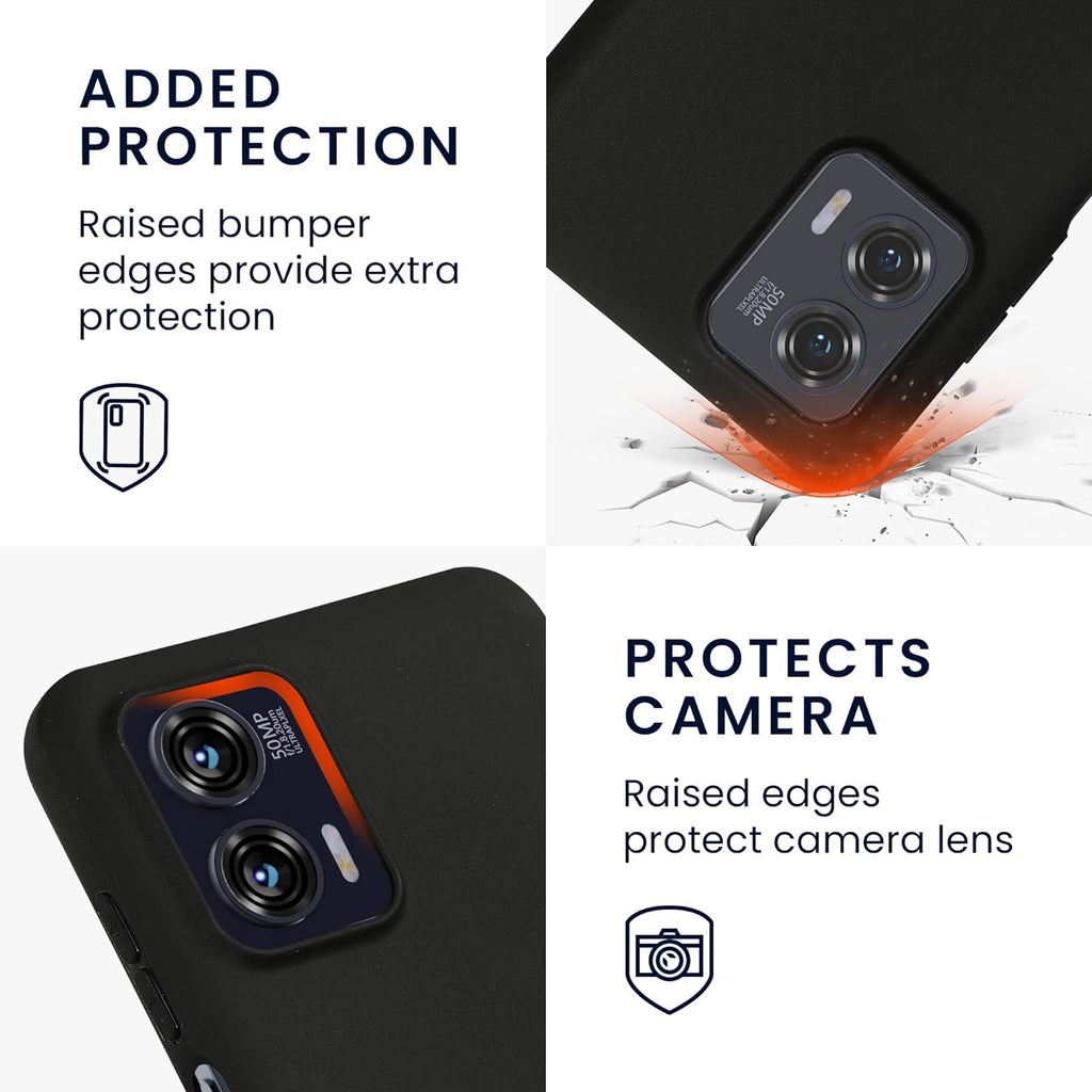 KWmobile Θήκη Σιλικόνης Motorola Moto G73 - Black Matte (60832.47)
